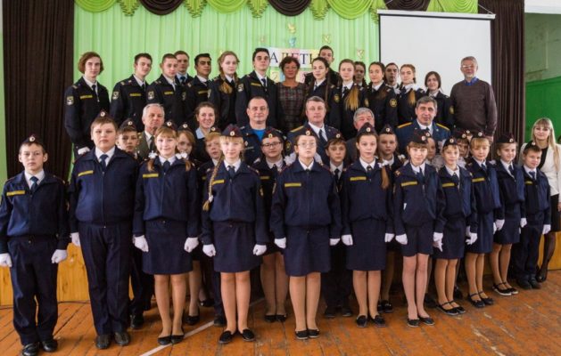 «Посвящение в кадеты» в Пушкинской школе